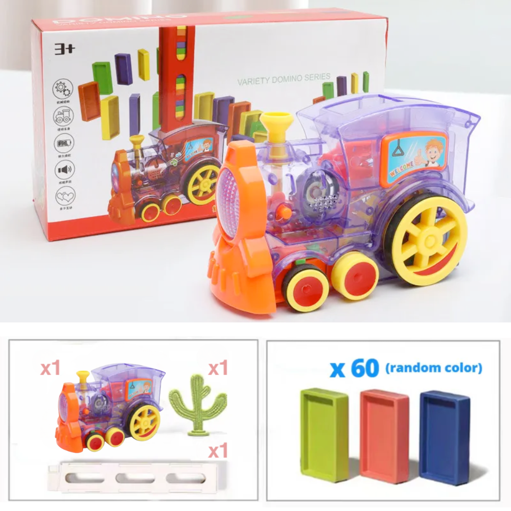Kids Electric Domino Train Car Set™