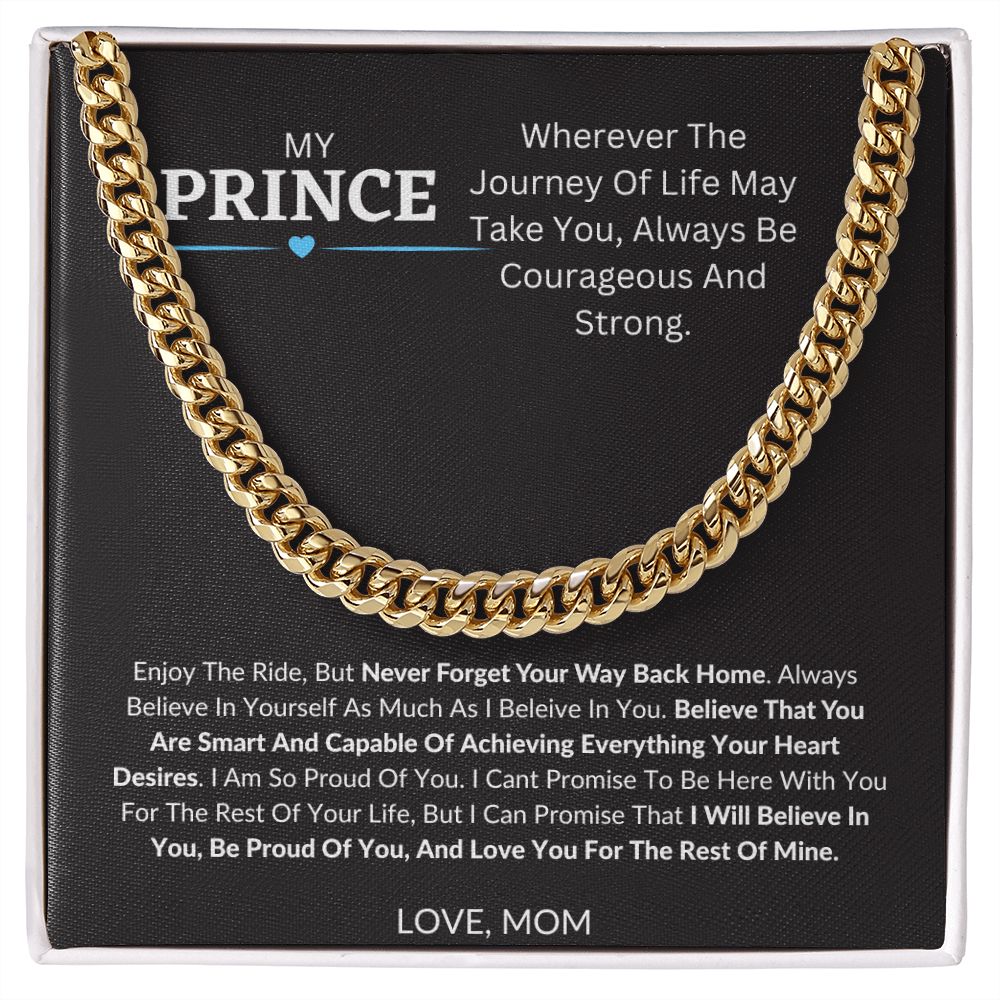 SON - MY PRINCE- CUBAN LINK CHAIN