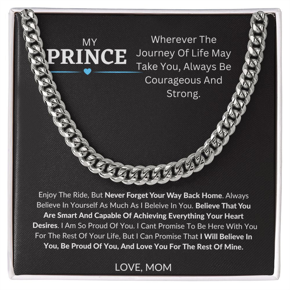 SON - MY PRINCE- CUBAN LINK CHAIN