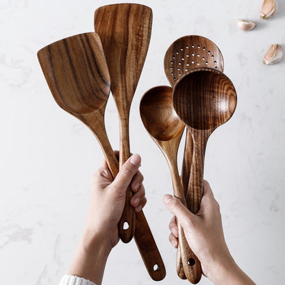 🌟 Teak Wood Kitchen Utensils: Elevate Your Culinary Experience! 🍴