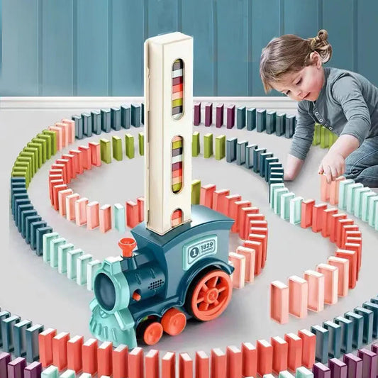 Kids Electric Domino Train Car Set™