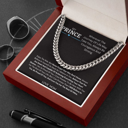 SON - MY PRINCE- CUBAN LINK CHAIN