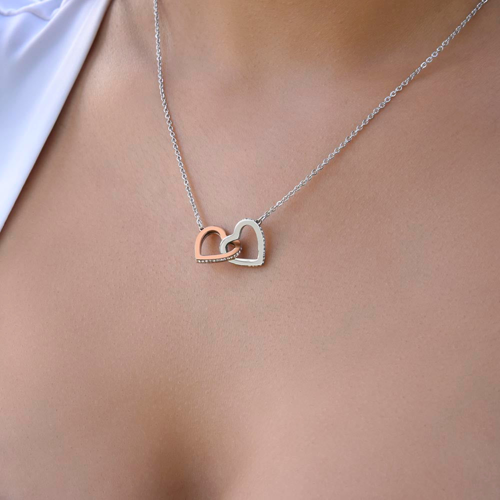 To My Soulmate-You Are Precious To Me-Interlocking Hearts Necklace
