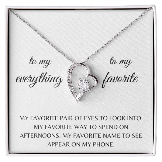 MOM- MY FAVORITE - FOREVER LOVE NECKLACE