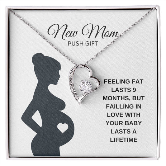 NEW MOM- PUSH GIFT - FOREVER LOVE NECKLACE
