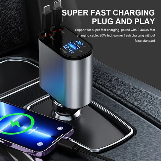 HOT SALE! TurboFlex™ FastCharge: Lightning-Speed with Retractable Cord